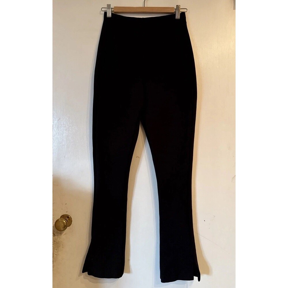 Modern Citizen Stretch Trousers Black Pull On Leg Slit | Women's Medium